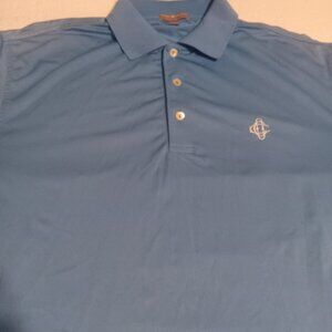 Peter Millar Men's Summer Comfort Golf Polo SS Shirt Size M Blue
